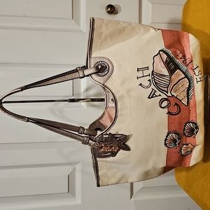 Coach Seashell Shoulder Natural Canvas Tote - Limited Edition w/Dustbag